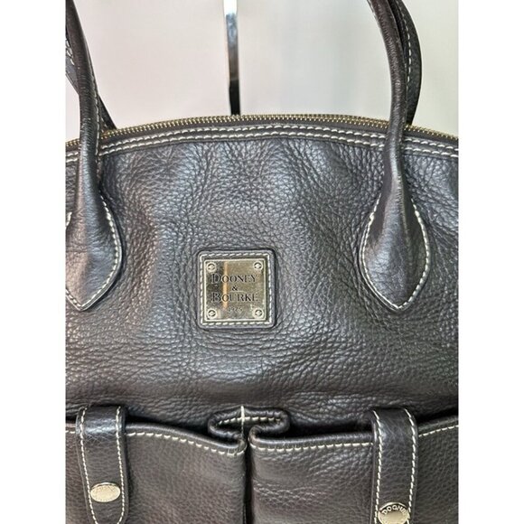 Dooney Bourke Brown Crescent Leather Purse Pebble Grain - Picture 7 of 12